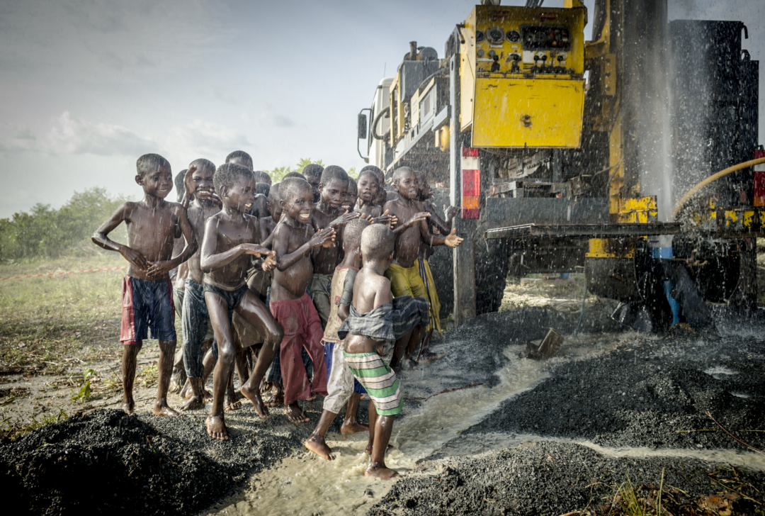 The construction of wells in Zabzugu, Ghana