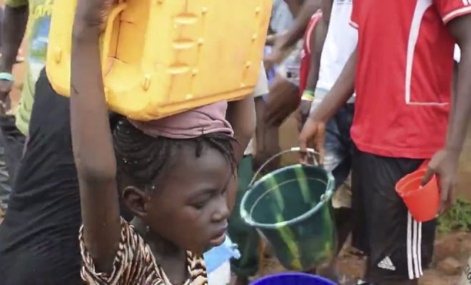 Water doesn’t reach the hills of Freetown