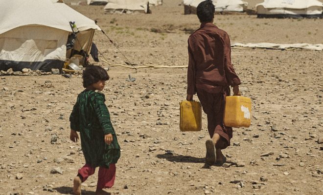 En guerra, y sin agua