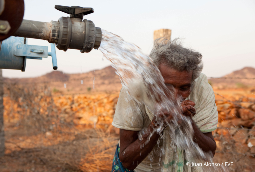 Digging of wells in B.K. Samudram region, Andhra Pradesh, India