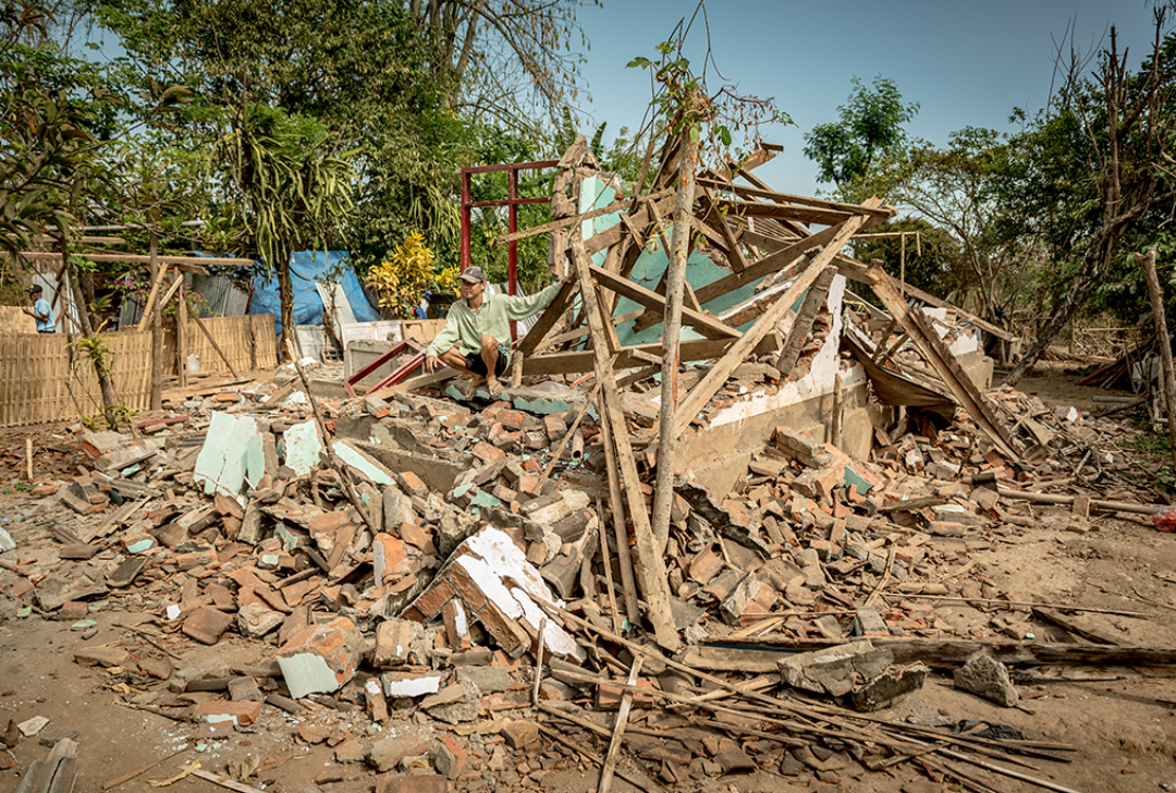 Emergency aid for those affected by the earthquake in Lombok, Indonesia