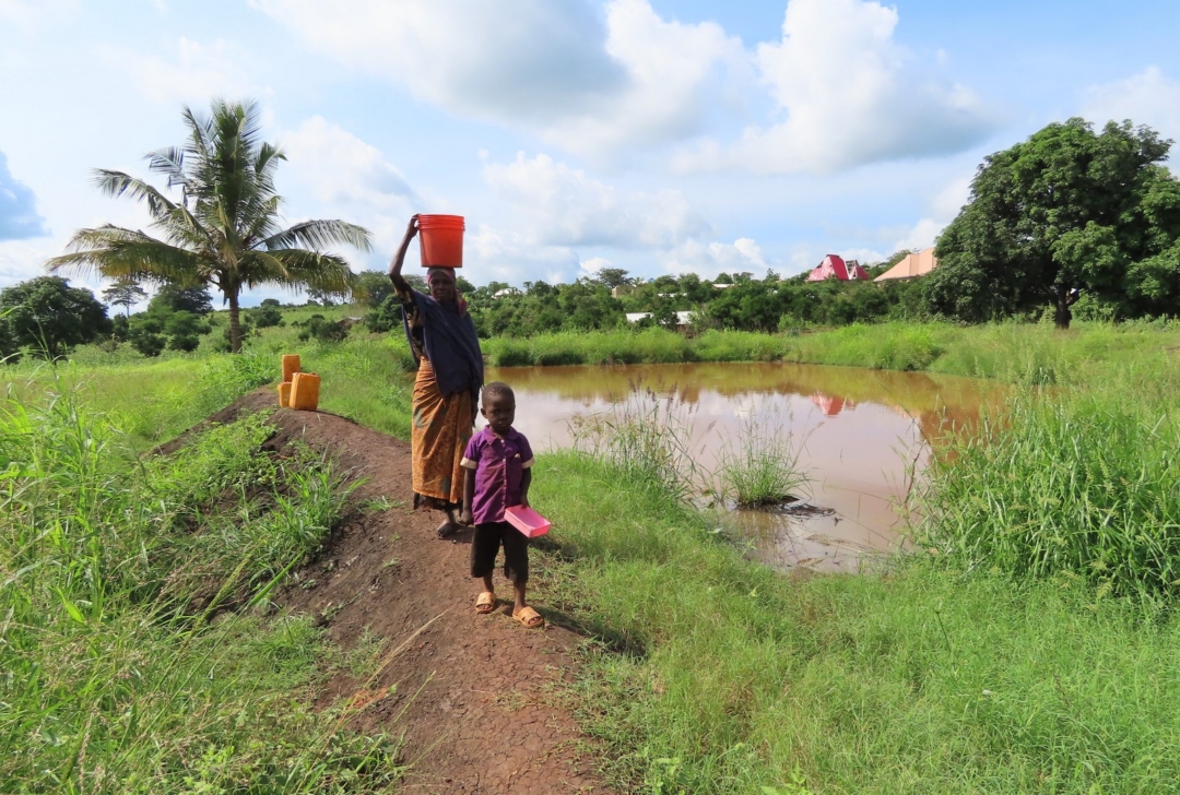 Construcción de un sistema de agua en la aldea de Kwedizinga, Tanzania